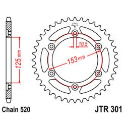 Звездочка задняя JT Sprockets (шаг 520 ) JT JTR301